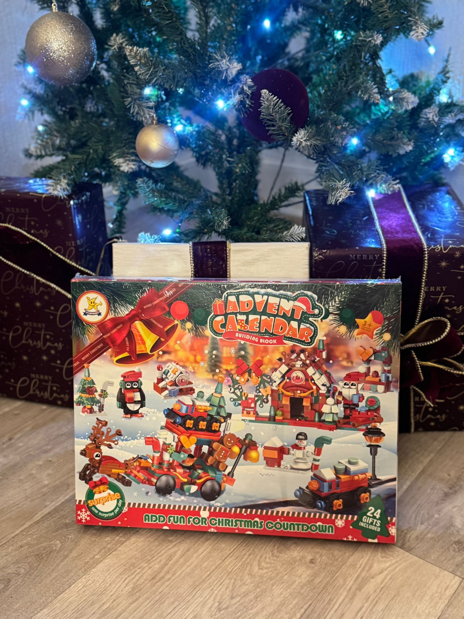 Building block Christmas advent calendar