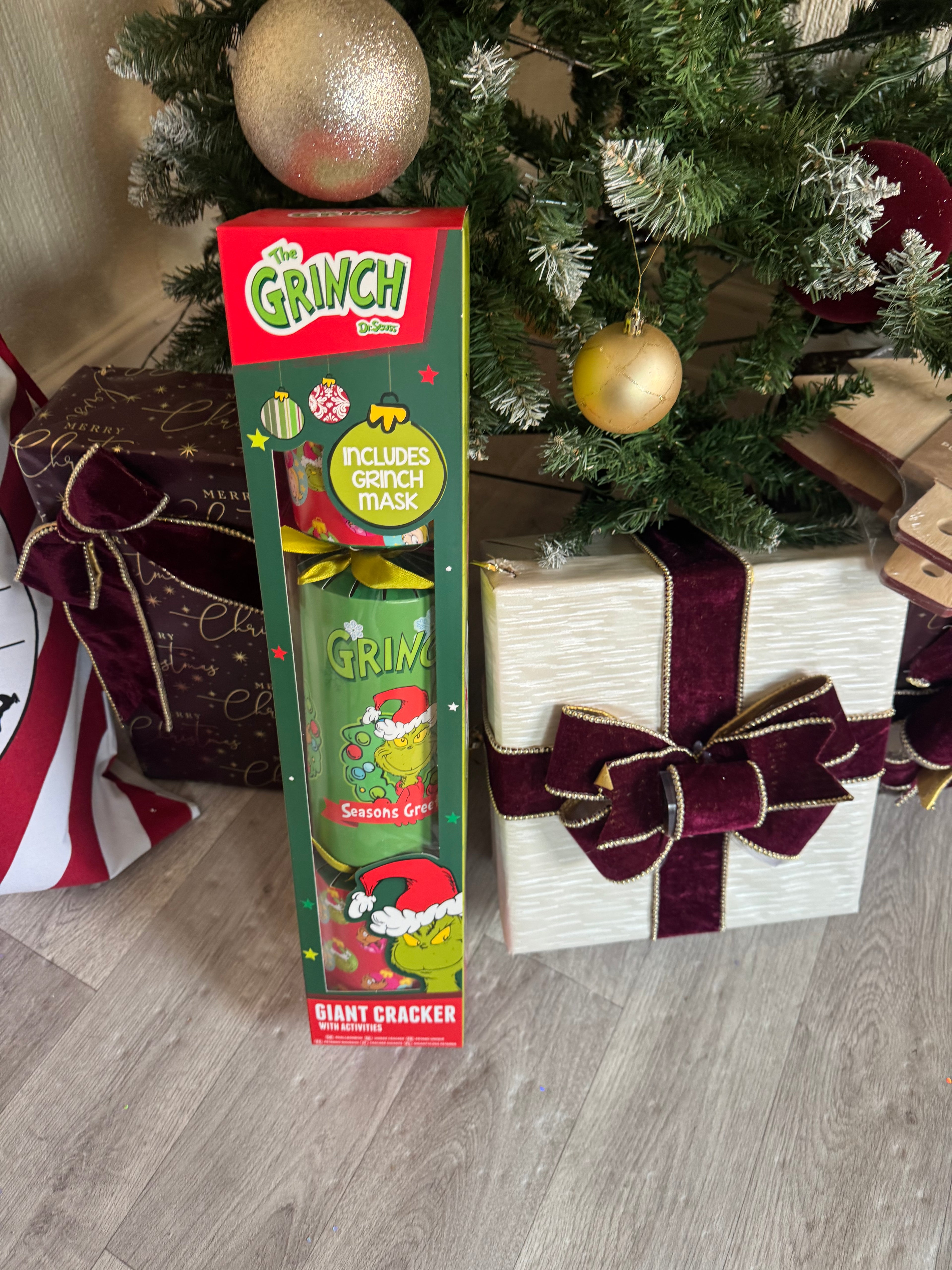 Giant grinch cracker