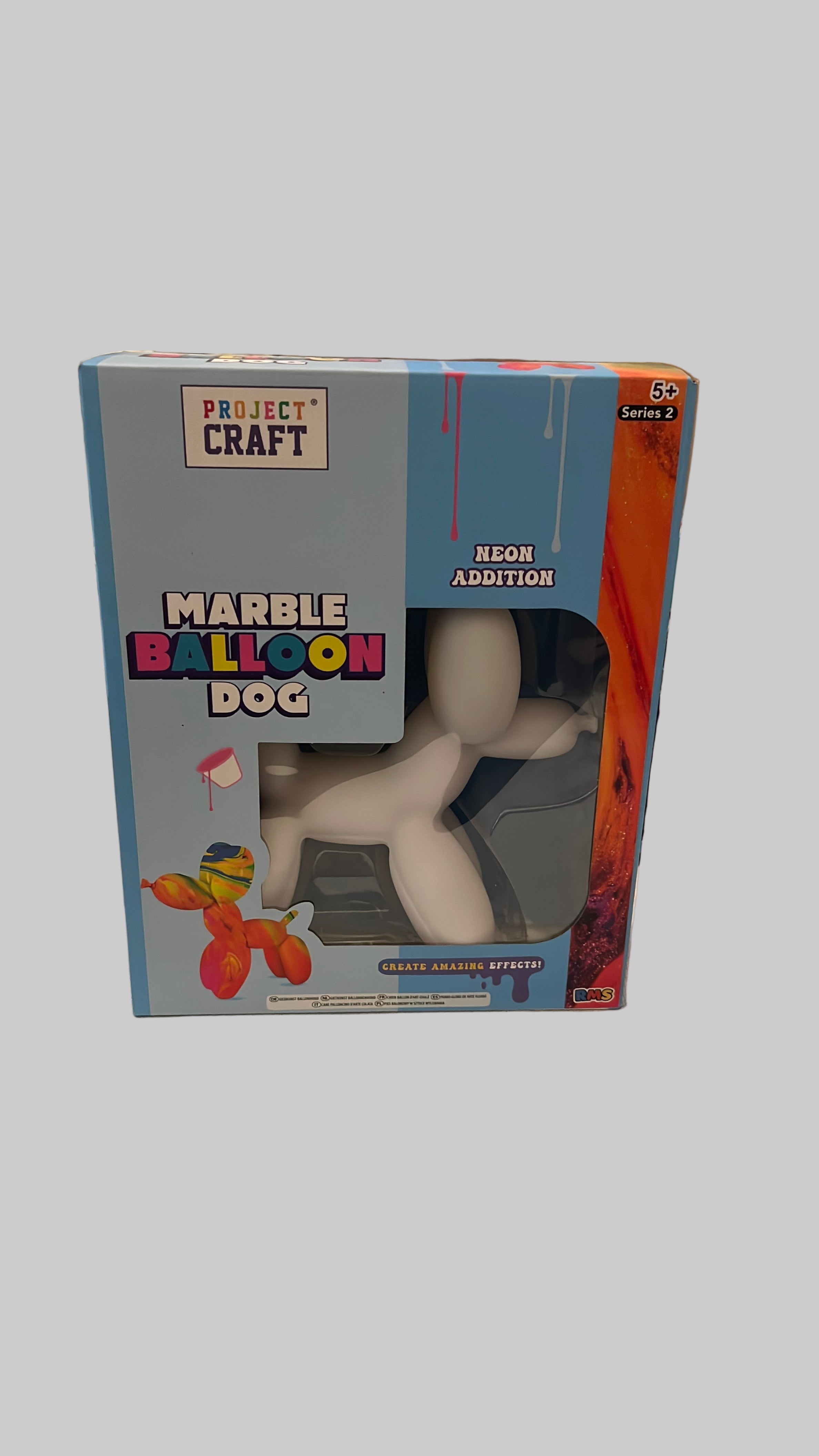 Marble balloon dog painting set