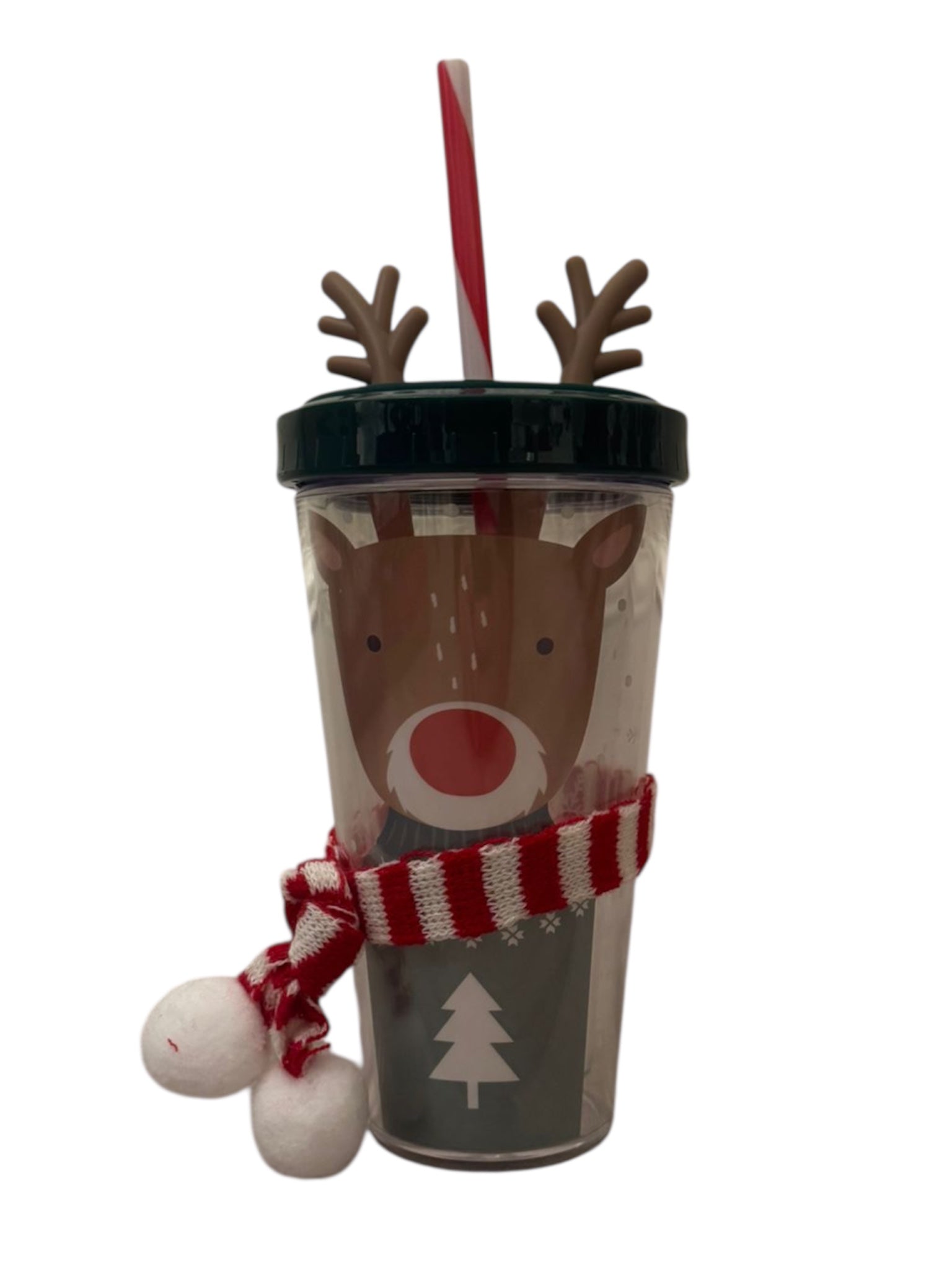 Festive deluxe cups with straw